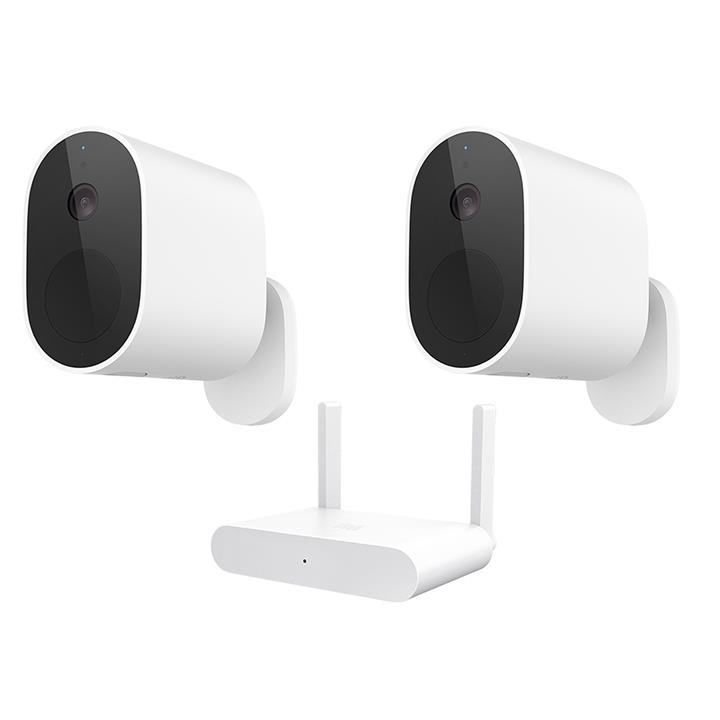 دوربین مداربسته تحت شبکه شیائومی مدل Mi Outdoor 1080P TWIN SUN3657 مجموعه 2 عددی